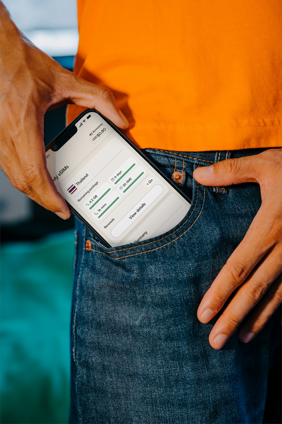 Staying connected with an eSIM while traveling with an iPhone